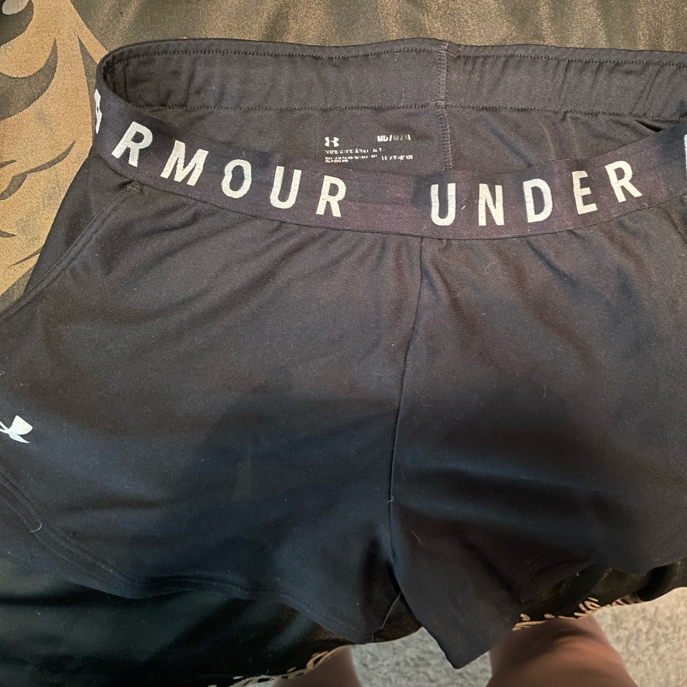 Girl short short under armour shorts